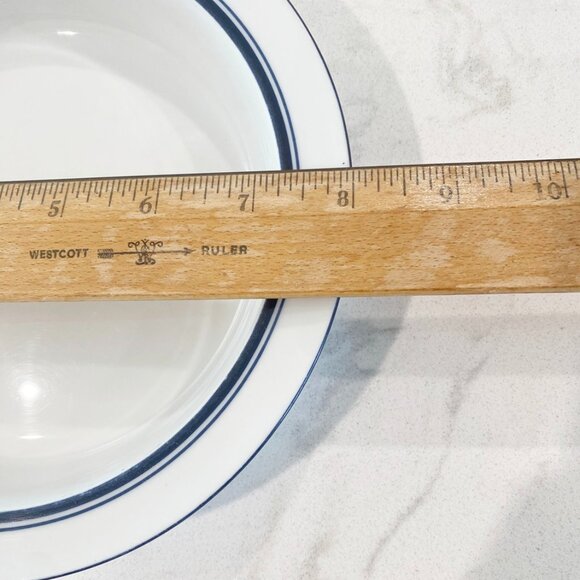 Set of 2 Vintage Dansk Bistro Int'l Christianshavn 8" Bowls Blue Rim Portugal - Picture 6 of 6